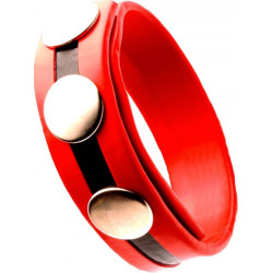 Generique Cockring Rubber 3 snaps Rouge